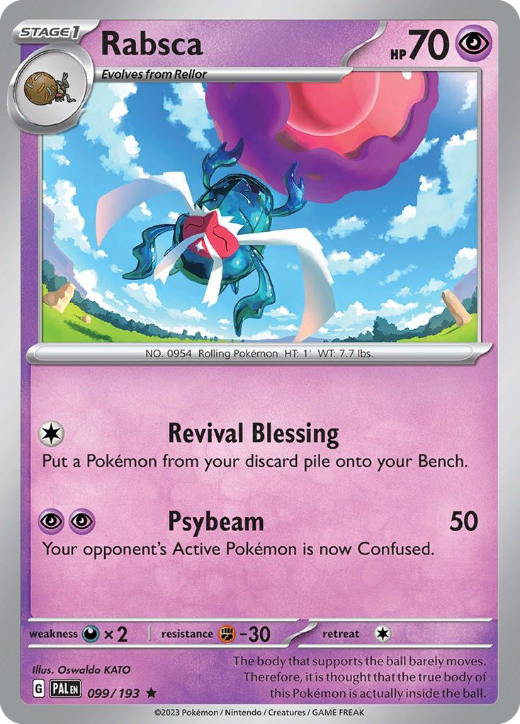 Rabsca – Paldea Evolved 099/193 Pokémon card