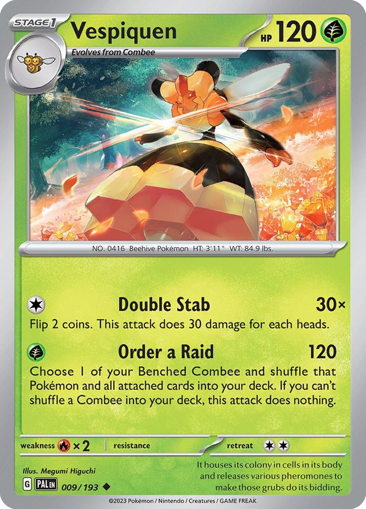 Vespiquen – Paldea Evolved 009/193 Pokémon card