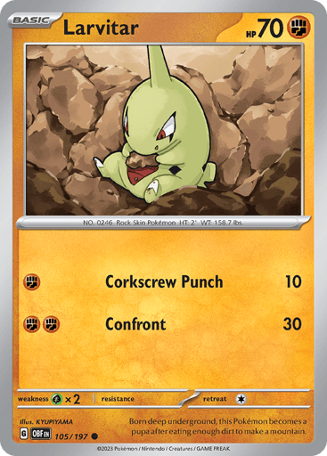 Larvitar - Obsidian Flames 105