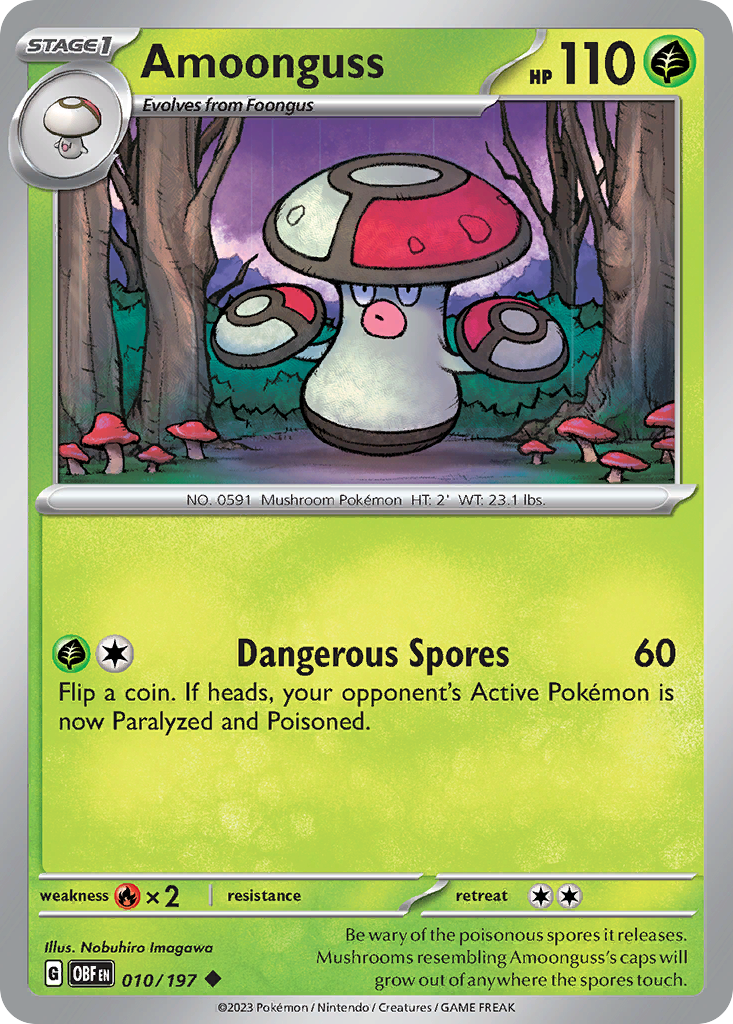 Amoonguss – Obsidian Flames 010/197 Pokémon card