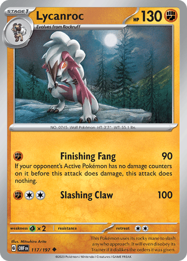 Lycanroc - Obsidian Flames 117