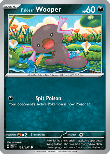 Paldean Wooper - Obsidian Flames 126