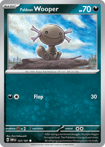 Paldean Wooper - Obsidian Flames 127