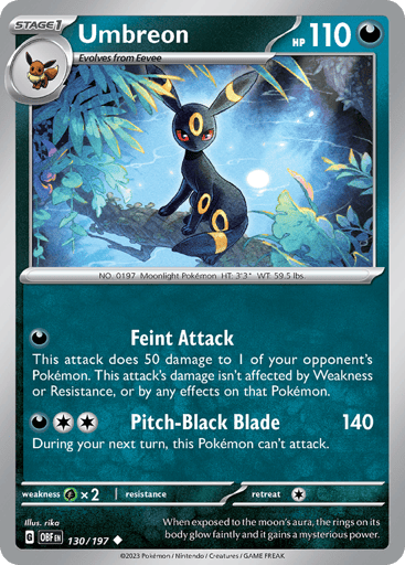 Umbreon - Obsidian Flames 130