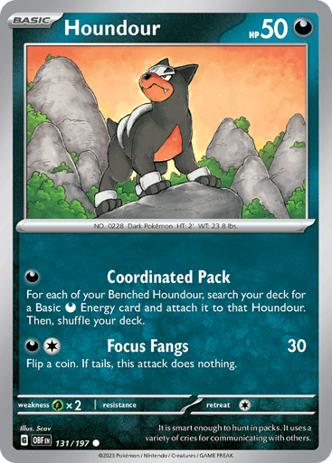 Houndour - Obsidian Flames 131