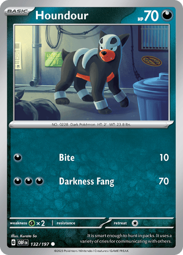 Houndour - Obsidian Flames 132