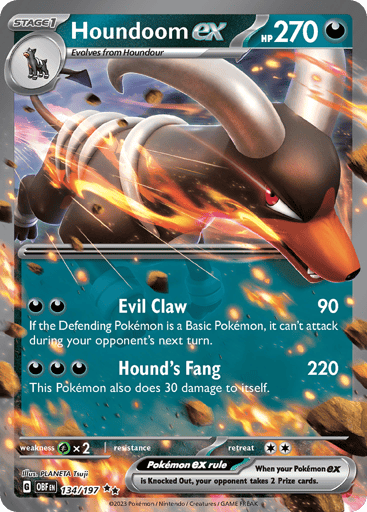 Houndoom ex - Obsidian Flames 134