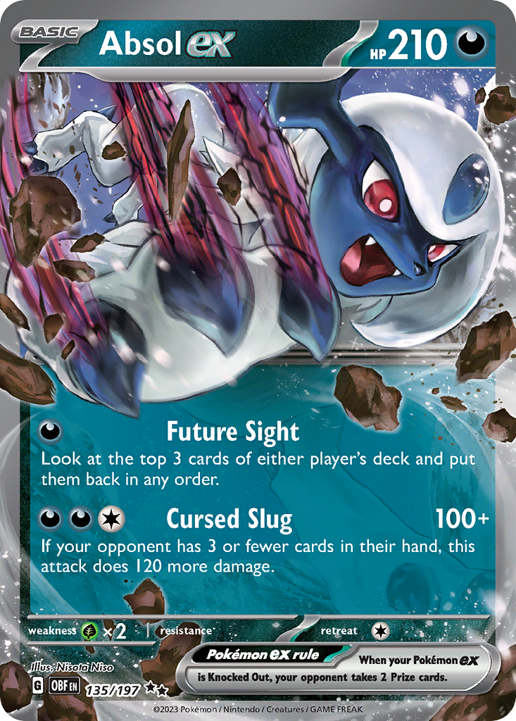 Absol ex – Obsidian Flames 135/197 Pokémon card