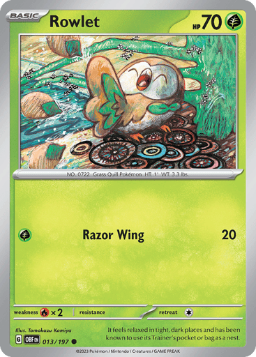Rowlet - Obsidian Flames 13