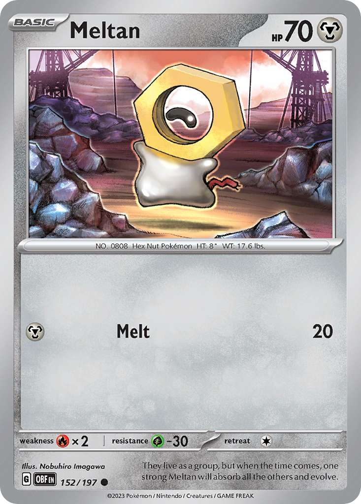 Meltan – Obsidian Flames 152/197 Pokémon card