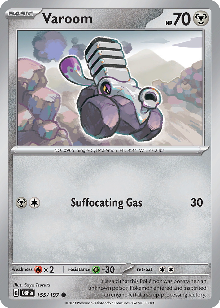 Varoom – Obsidian Flames 155/197 Pokémon card