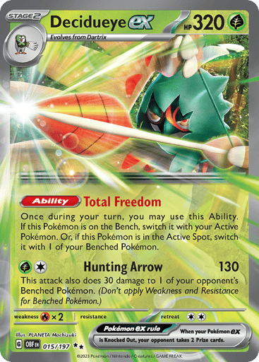 Decidueye ex - Obsidian Flames 15