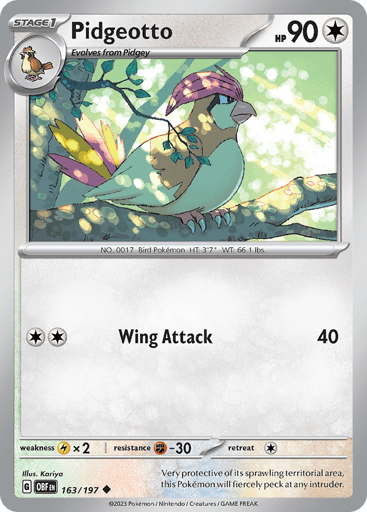 Pidgeotto - Obsidian Flames 163