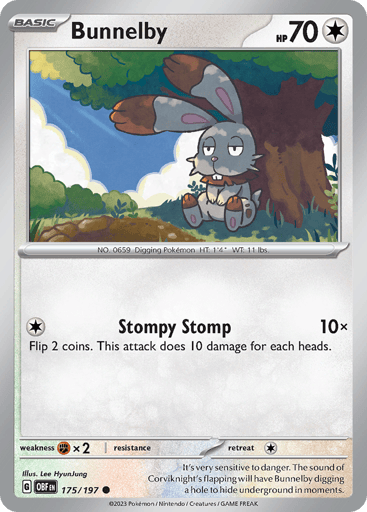 Bunnelby - Obsidian Flames 175