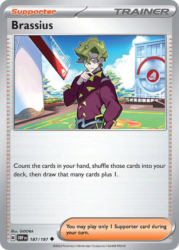 Brassius – Obsidian Flames 187/197 Pokémon card