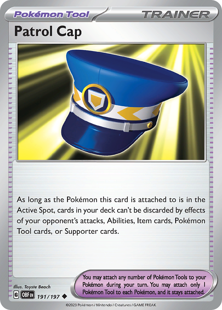 Patrol Cap – Obsidian Flames 191/197 Pokémon card