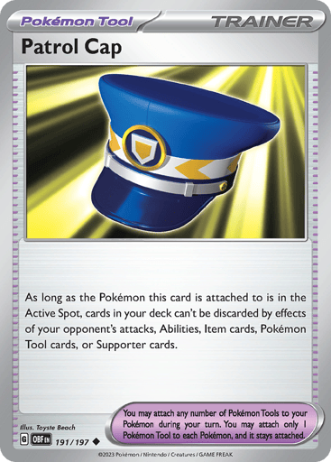 Patrol Cap - Obsidian Flames 191