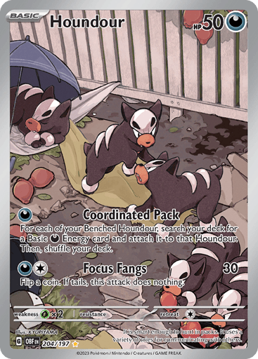 Houndour - Obsidian Flames 204