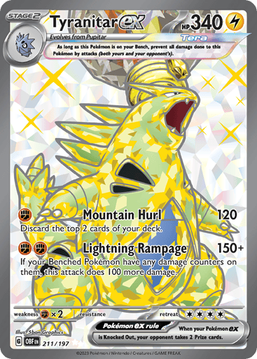 Tyranitar ex - Obsidian Flames 211