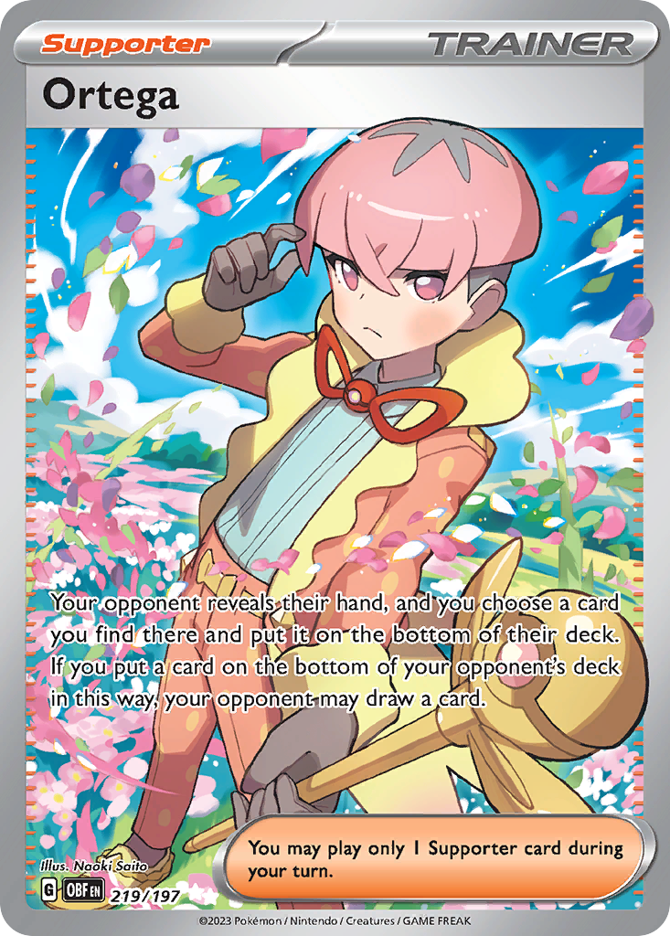 Ortega – Obsidian Flames 219/197 Pokémon card