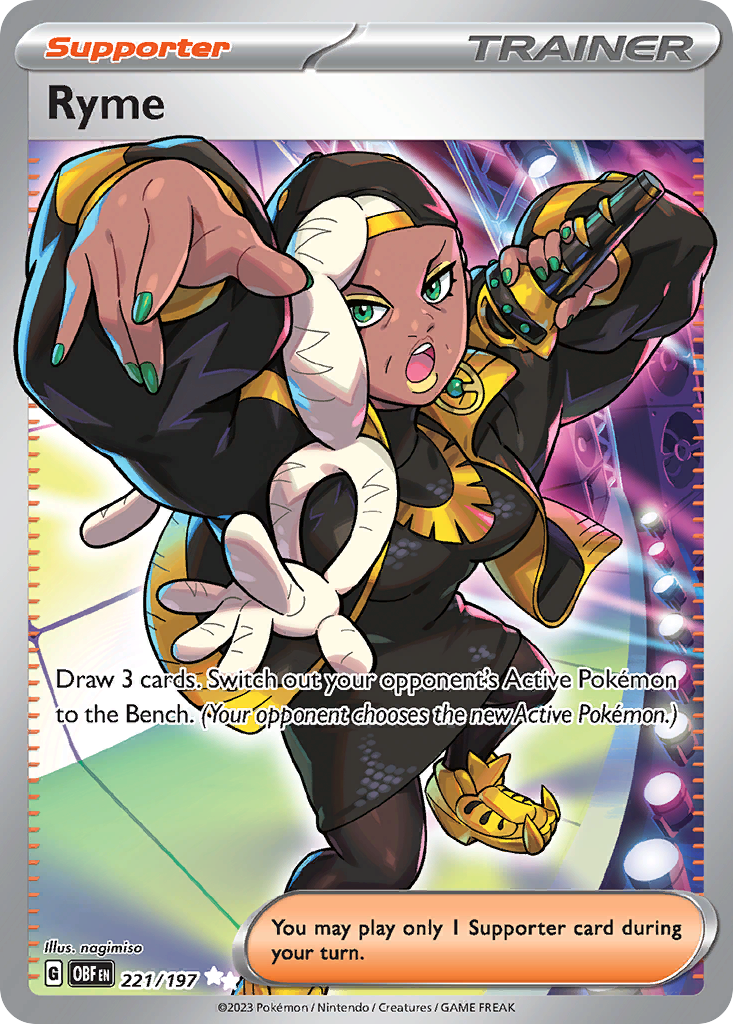 Ryme – Obsidian Flames 221/197 Pokémon card