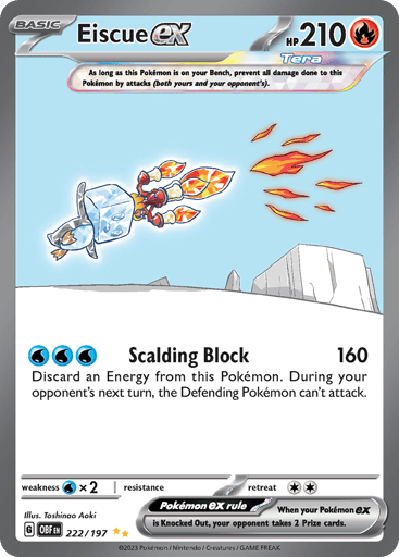 Eiscue ex - Obsidian Flames 222
