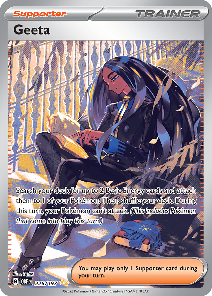 Geeta – Obsidian Flames 226/197 Pokémon card