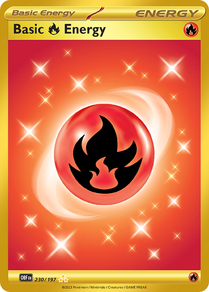 Basic Fire Energy – Obsidian Flames 230/197 Pokémon card