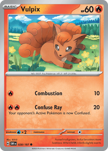 Vulpix - Obsidian Flames 28