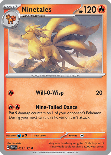 Ninetales - Obsidian Flames 29