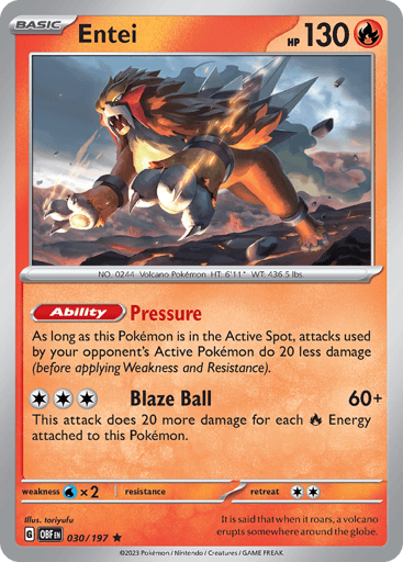 Entei - Obsidian Flames 30