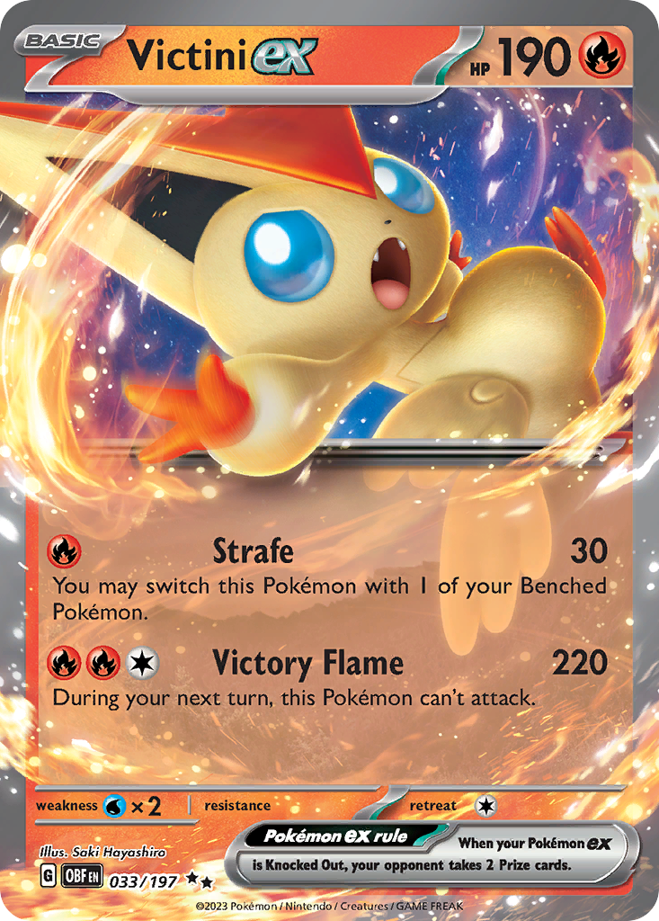 Victini ex – Obsidian Flames 033/197 Pokémon card