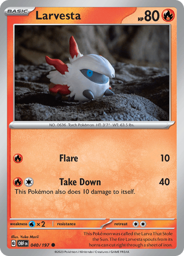 Larvesta - Obsidian Flames 40