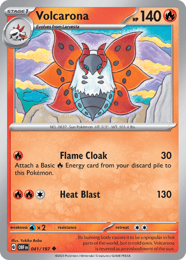 Volcarona - Obsidian Flames 41