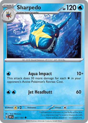 Sharpedo - Obsidian Flames 47