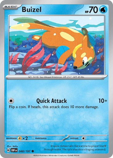 Buizel - Obsidian Flames 48