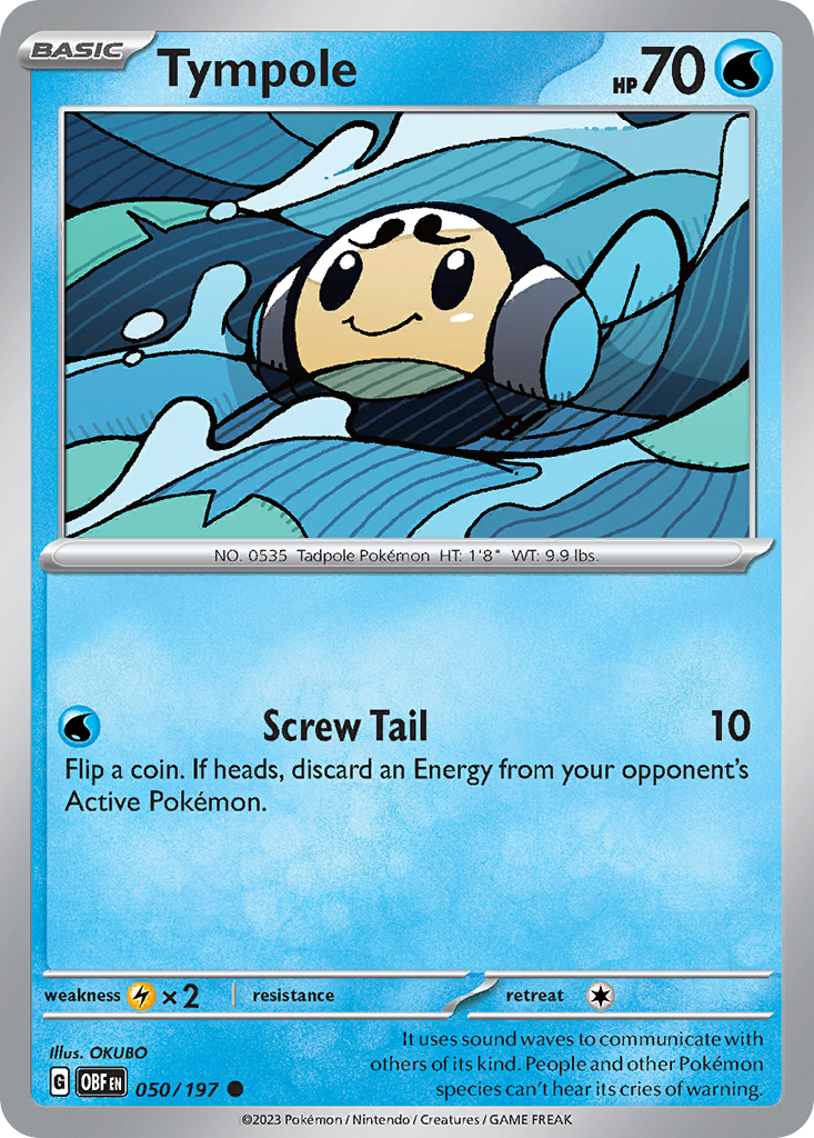 Tympole – Obsidian Flames 050/197 Pokémon card