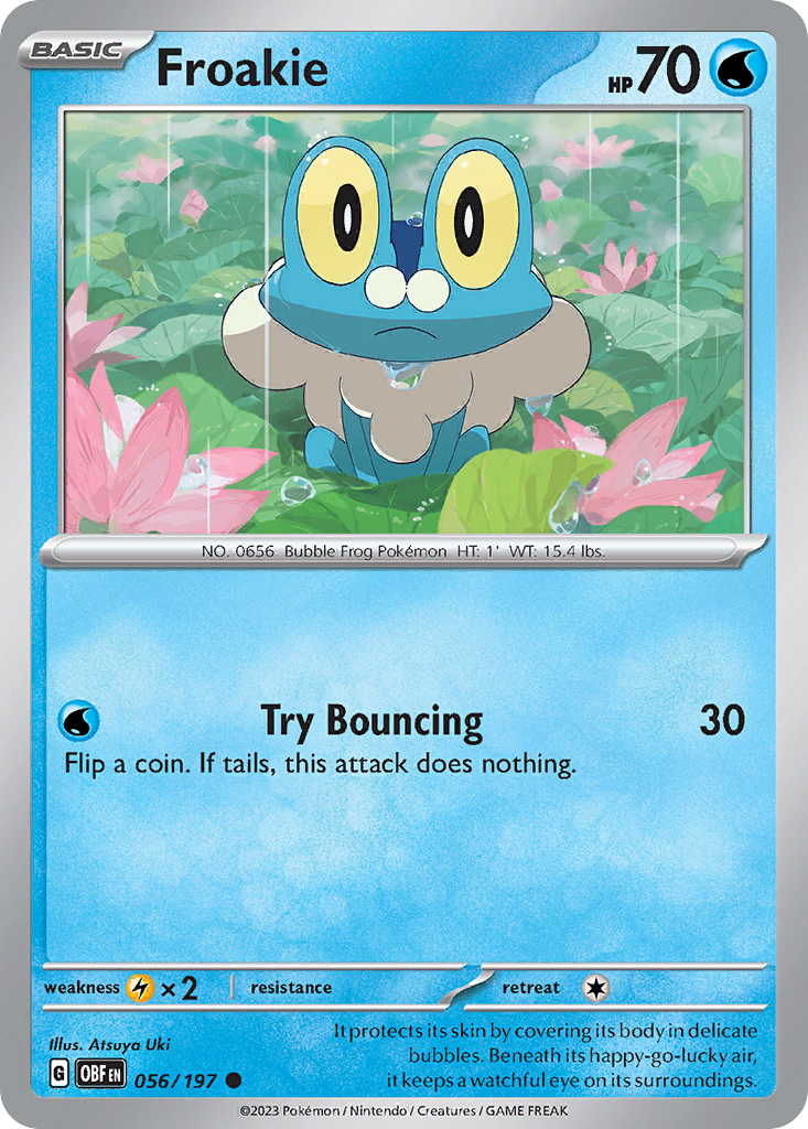 Froakie – Obsidian Flames 056/197 Pokémon card