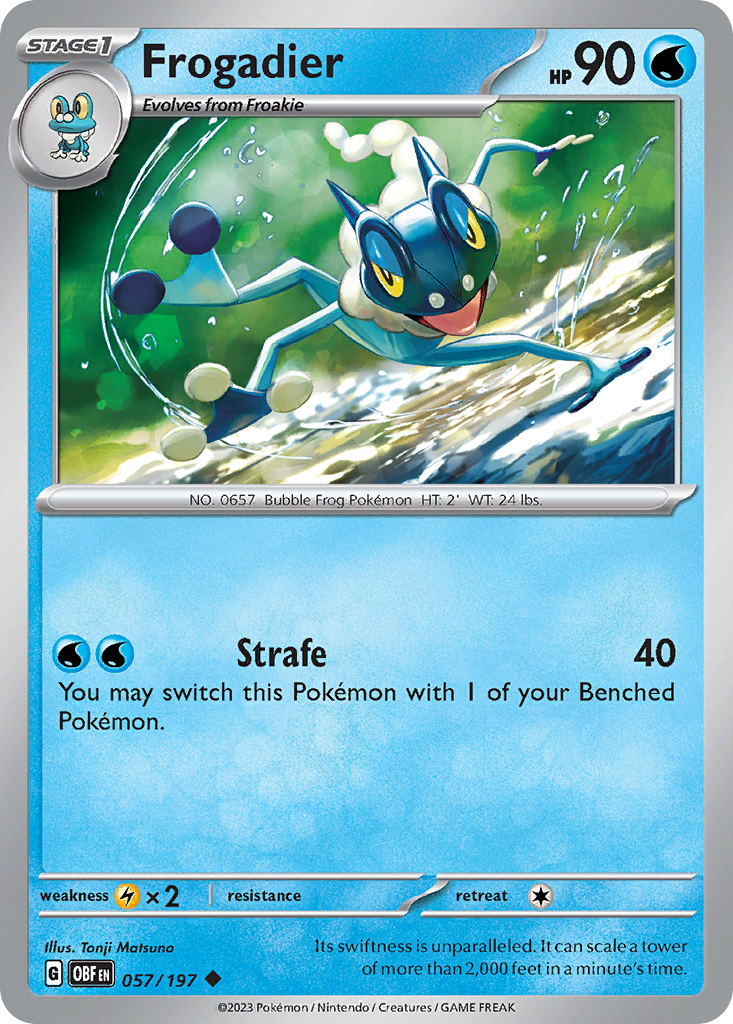 Frogadier – Obsidian Flames 057/197 Pokémon card