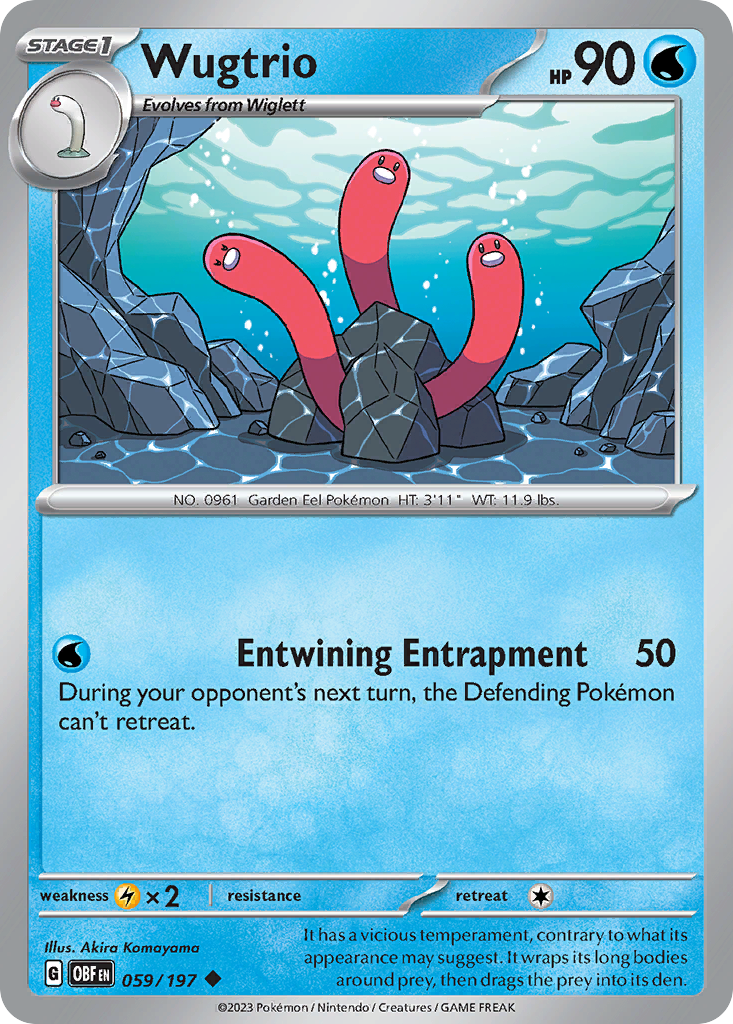 Wugtrio – Obsidian Flames 059/197 Pokémon card