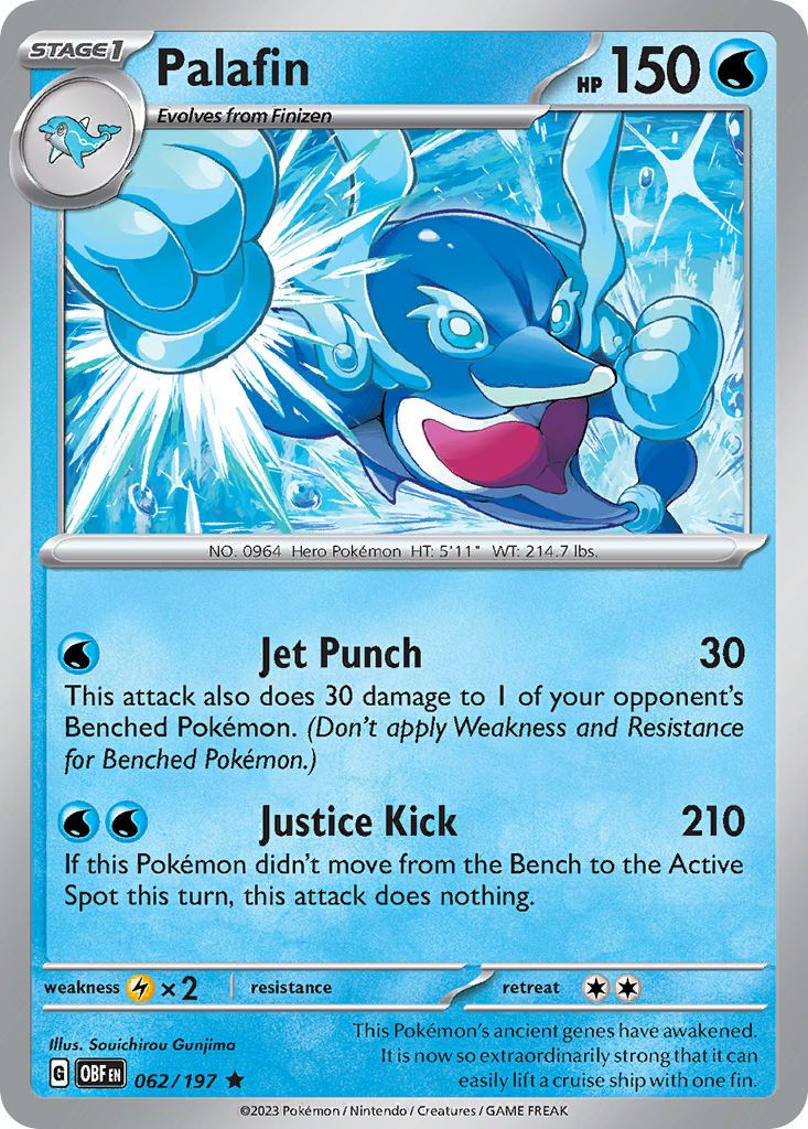 Palafin – Obsidian Flames 062/197 Pokémon card