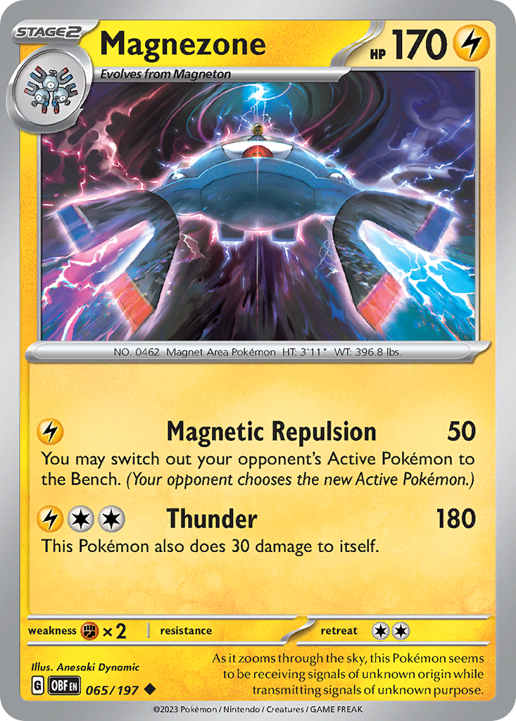 Magnezone – Obsidian Flames 065/197 Pokémon card