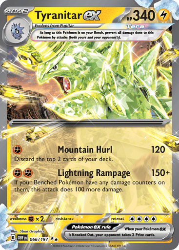 Tyranitar ex - Obsidian Flames 66