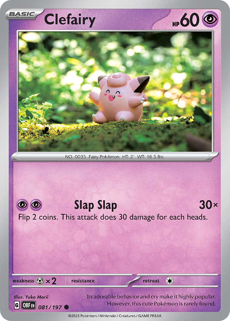 Clefairy – Obsidian Flames 081/197 Pokémon card