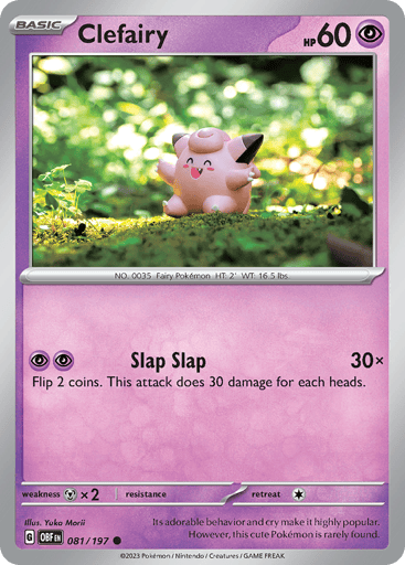 Clefairy - Obsidian Flames 81