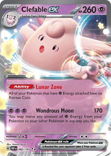 Clefable ex - Obsidian Flames 82