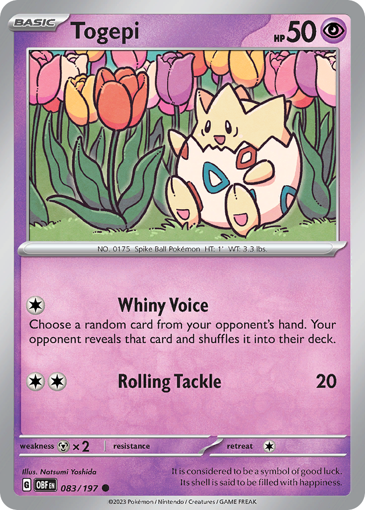 Togepi – Obsidian Flames 083/197 Pokémon card