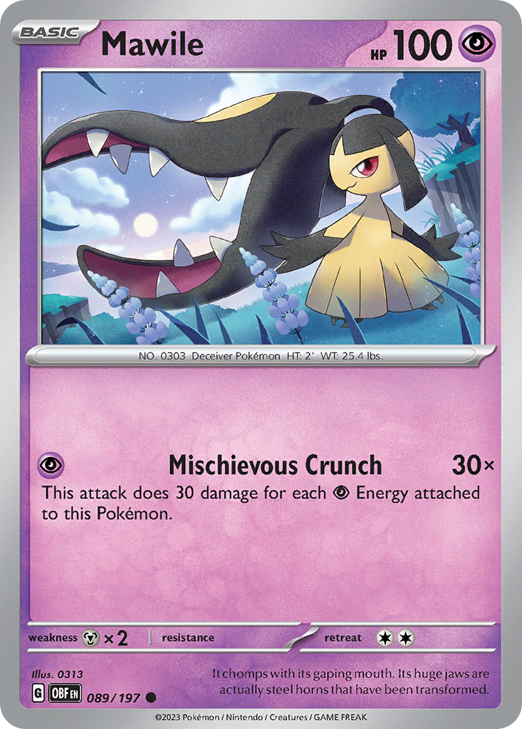 Mawile – Obsidian Flames 089/197 Pokémon card