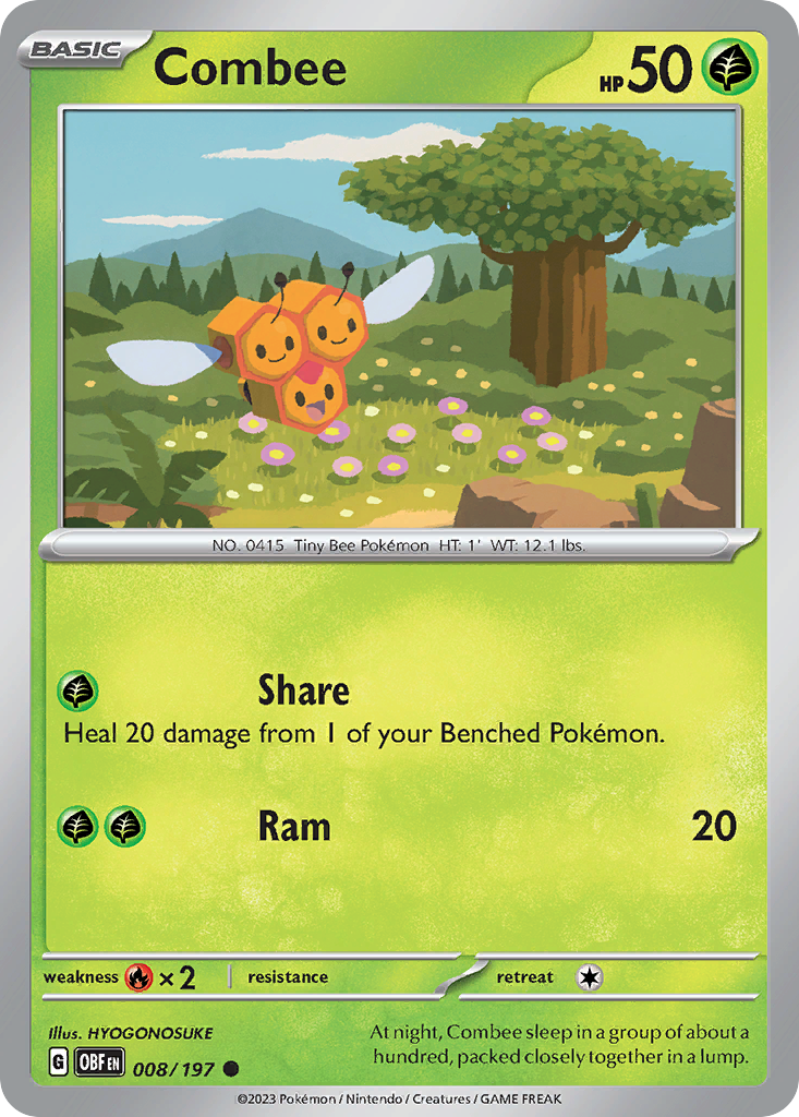 Combee – Obsidian Flames 008/197 Pokémon card