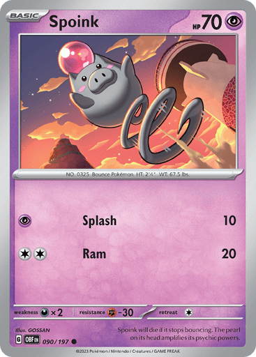 Spoink - Obsidian Flames 90